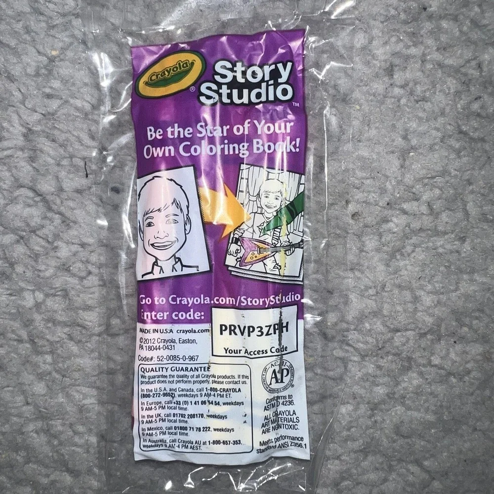 NIB Crayola Cello Crayon 2012 Red Blue Yellow Green 4 Per Pack (42) Packs 520085